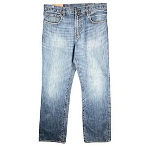 Gap 1969 Straight Leg Jeans Mens 34x31 Blue Medium Wash Denim Classic Fit Fade